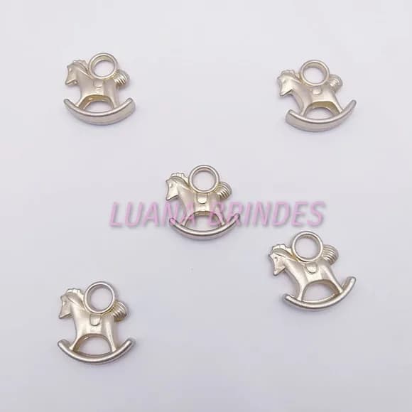 Cavalinho Dourado Fosco de ABS Pct 10 unidades