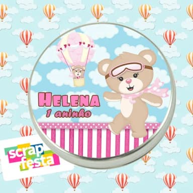 Latinha Personalizadas Festa Ursa Baloeira