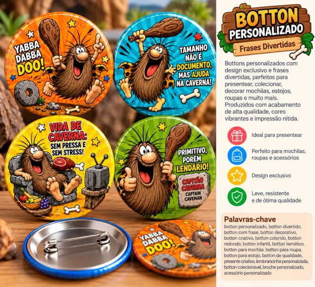 Bottons Personalizados com 4 itens