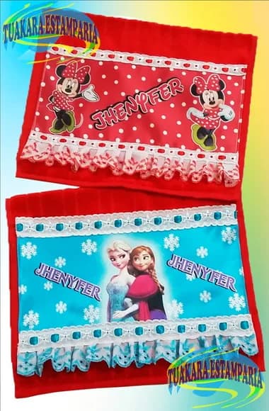 Toalhas para Escola Personalizada com Nome - Kit c/ 2 Unid