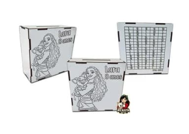 Cofrinho Personalizado Moana Lembrancinha