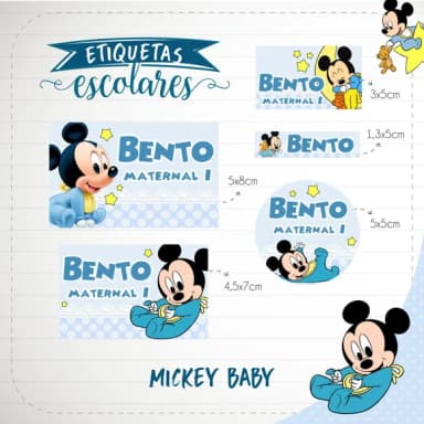 60 Etiquetas Escolares Personalizadas Prova D'agua