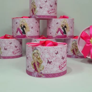 Tubo Latas Personalizadas 7x10 "luxo" Barbie