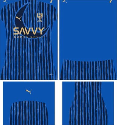 Arte Vetor Camisa Al Hilal Cwc Local 2025