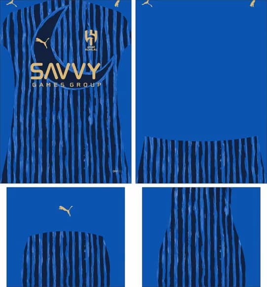 Arte Vetor Camisa Al Hilal Cwc Local 2025