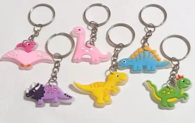Chaveiros Dinossauro Fosforescente Emborrachado Pct C/30 un