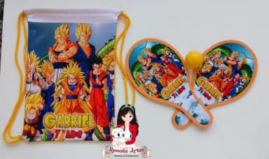 Mochila Ping Pong Tema Dragon Ball Z