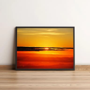 Quadro Nascer Do Sol Entre Nuvens 21
