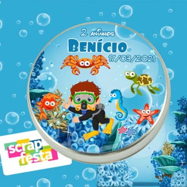 Latinhas Personalizadas Fundo Do Mar Cute Menino