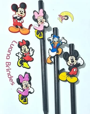 Lápis C/ponteira Mickey e Minnie Pacote com 6 Unidades