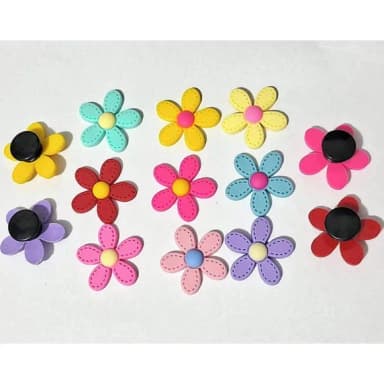 Pins para Crocs de Flor- 6 Unidades