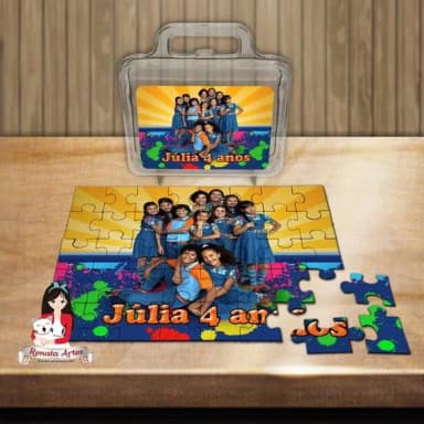 Quebra Cabeça Personalizado na Maleta Chiquititas