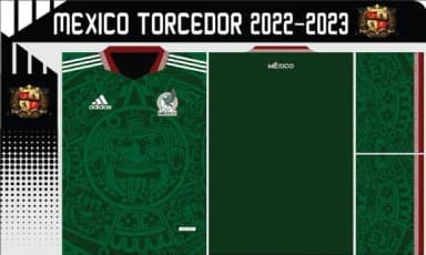 Vetor Da Camisa Mexico Torcedor 2022