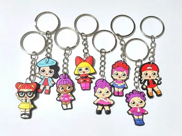 Chaveiro Lol 3,5cm Emborrachado Pacote com 8 Unidades