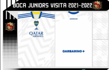 Vetor Da Camisa Boca Juniors Visita 2021-2022
