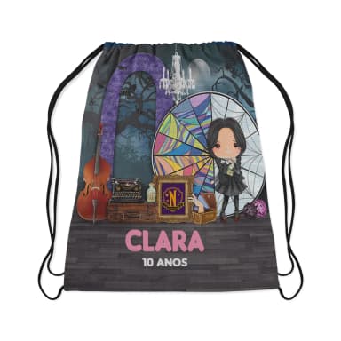 Mochilinha Personalizada da Wandinha
