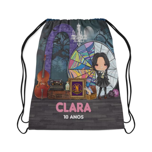 Mochilinha Personalizada da Wandinha