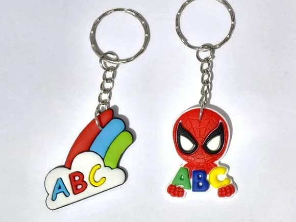 Chaveiro Homem Aranha Escola Emborrachado Pacote C/6 Unidade