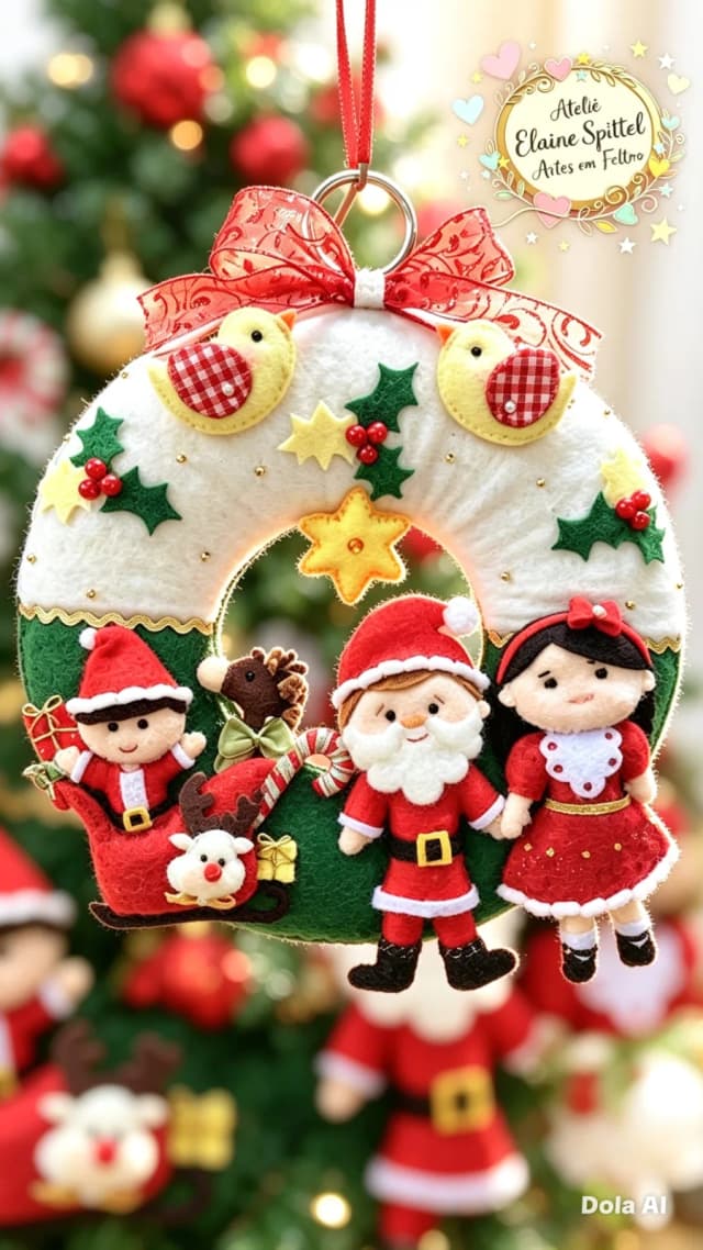Guirlanda de natal família