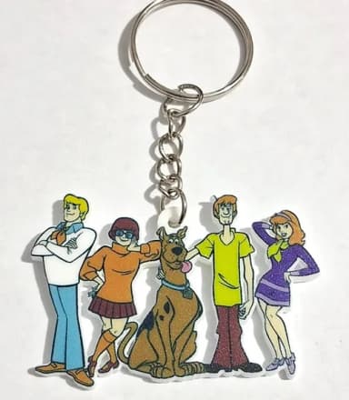 Chaveiro Scooby-doo Acrilico U.v - 5 Unidades