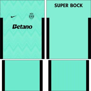 Arte Vetor Camisa Sporting Lisboa Terceira 2025-2026