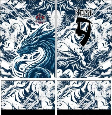 Arte Vetor Camisa Interclasse Dragão 317