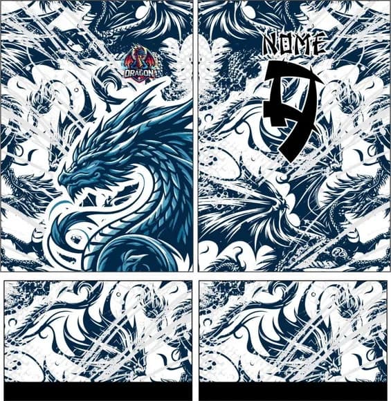 Arte Vetor Camisa Interclasse Dragão 317