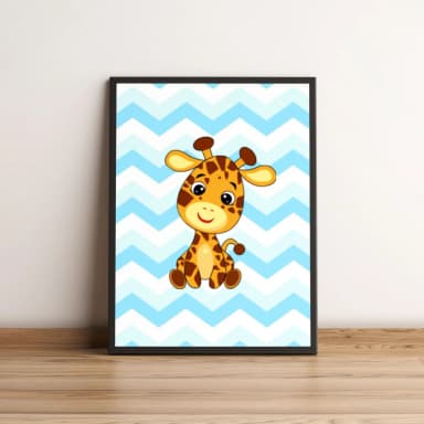 Quadro Infantil de Girafa 140