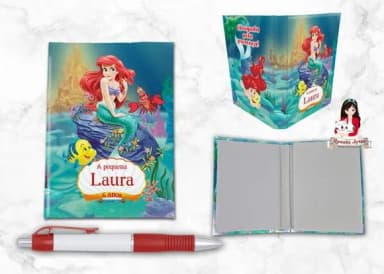 Bloquinho com Caneta a Pequena Sereia Ariel