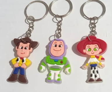 Chaveiro Toy Story Emborrachado - 6 Unidades