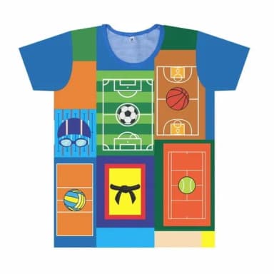 Camiseta Infantil Esportes