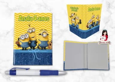 Bloquinho com Caneta Minions