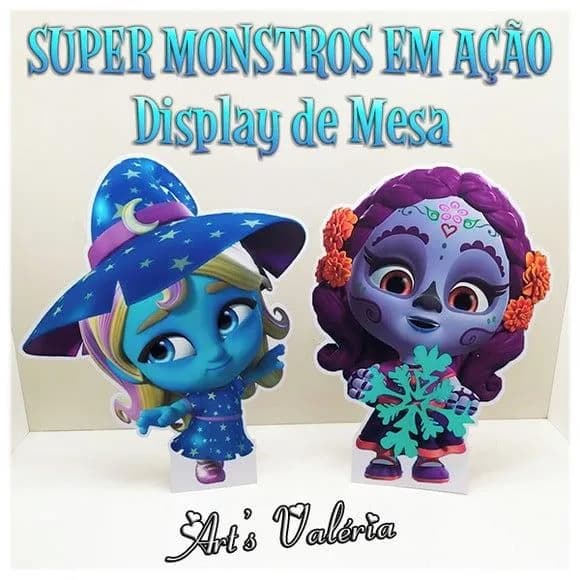 Display de Mesa Super Monstros em Ação - 27cm