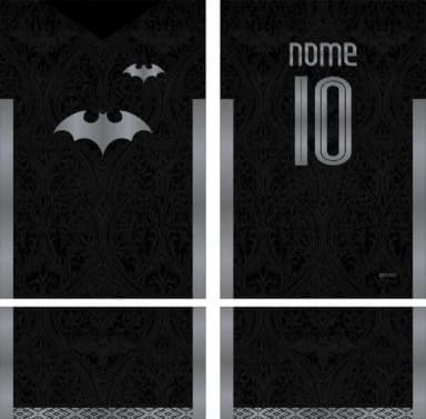 Arte Vetor Camisa Interclasse Morcego Mod-812