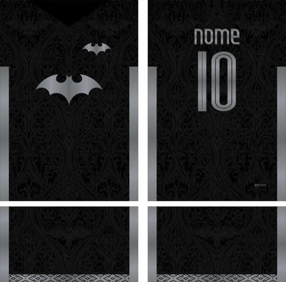Arte Vetor Camisa Interclasse Morcego Mod-812