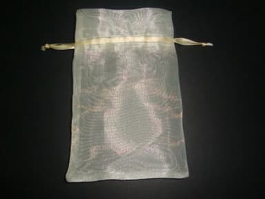 Saquinhos de Organza Cristal com Fita 10x27 - 30 Peças