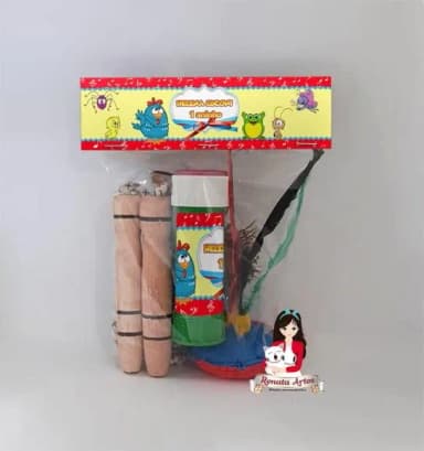 Kit Lembrancinha com Bolha de Sabão Galinha Pintadinha