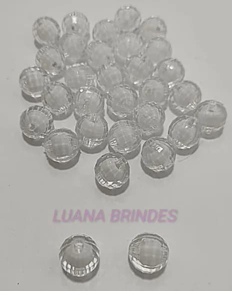 Bola Branca com Miolo Branco 12mm Pct 50 Unidades
