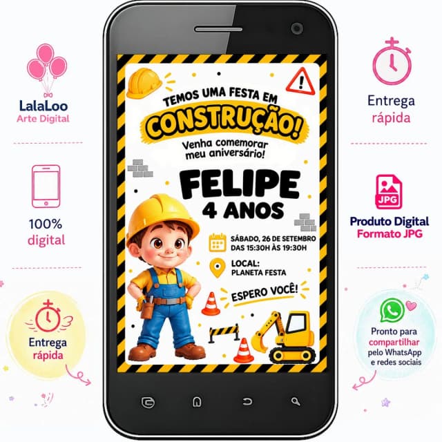 Convite Digital Construção
