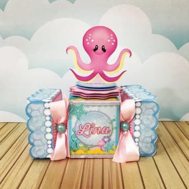 Kit 30 Lembrancinhas Fundo do Mar