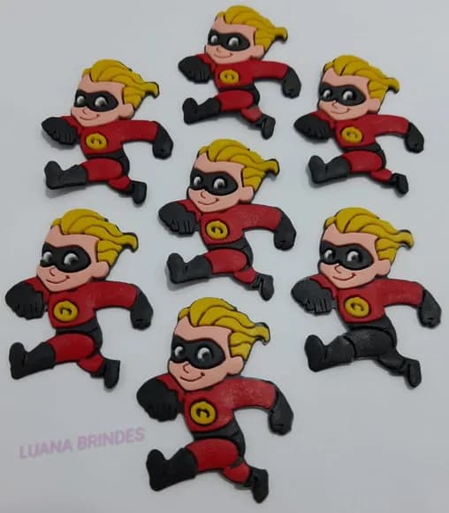 Aplique Personagem Flecha de borracha - pct c/ 7 unidades