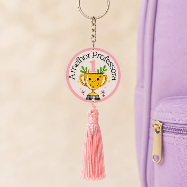 Chaveiro com Tassel - Dia dos Professores