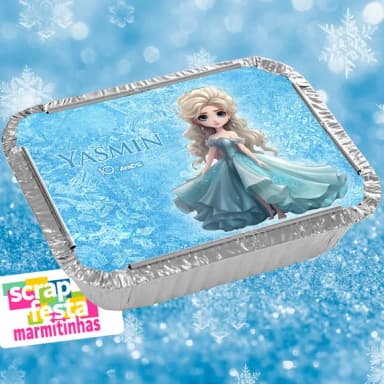 Marmitinha Personalizada Festa Princesa Congelada Frozen