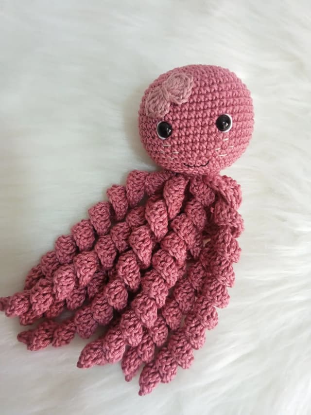 Polvo de crochê com técnica do Amigurumi/ Terapêutico para bebê