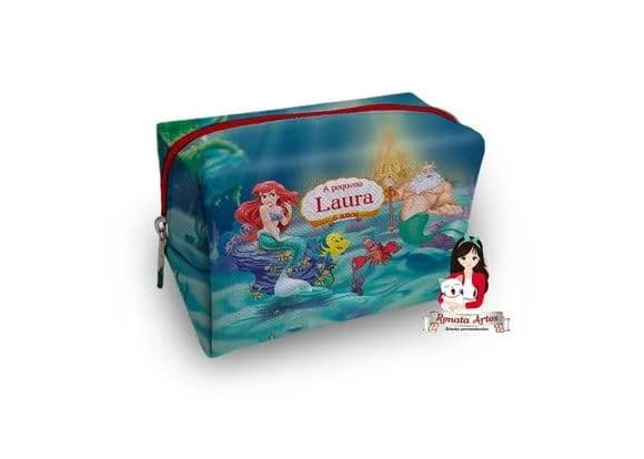 Necessaire Box Personalizado a Pequena Sereia Ariel