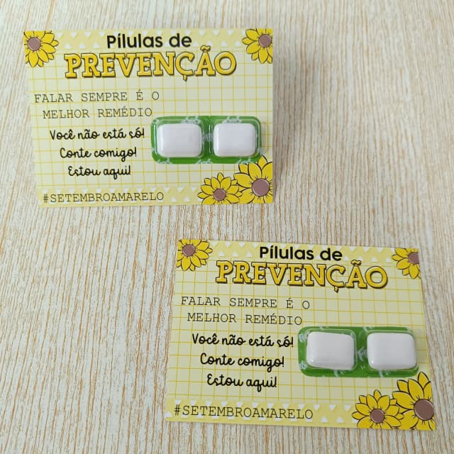 Card com Chiclete - Setembro Amarelo
