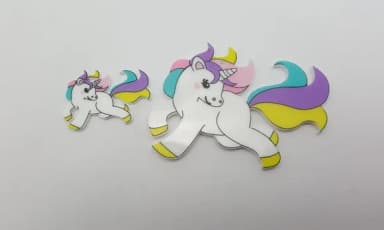 Pingentes Unicórnios de Acrilico U.v.-3 Kits