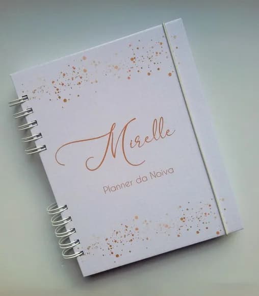 Planner Da Noiva Personalizado Permanente C/ Divis - Mod 01