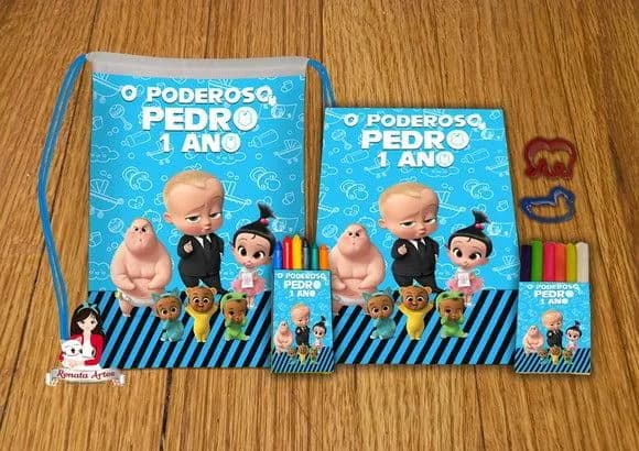 Kit Passatempo Personalizado na Mochila Poderoso Chefinho