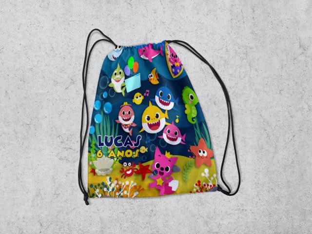 Mochilinha Personalizada ddo Baby Shark